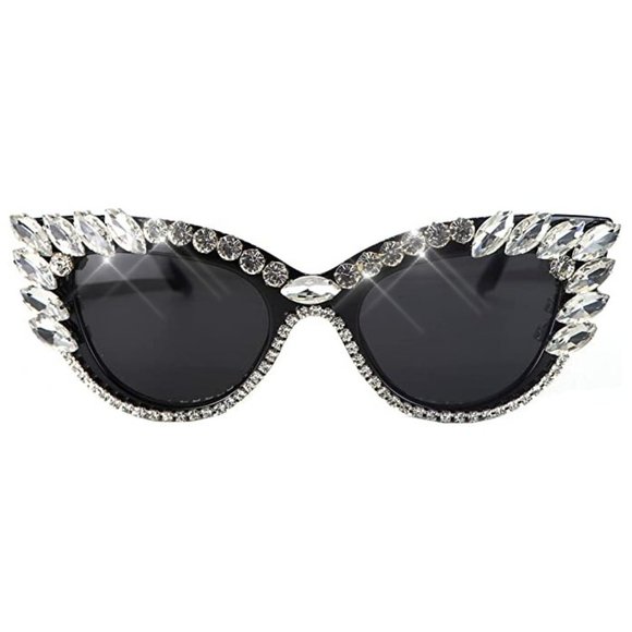 NEW Sparkling Bling Swarovski Crystal Rhinestone Sunglasses UV400 +FREE … main image 5